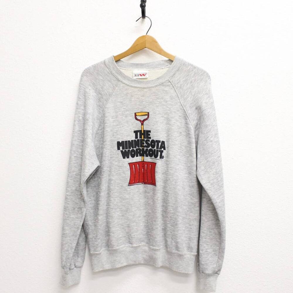 Vintage The Minnesota Workout Snow Shovel Sweatshirt XL